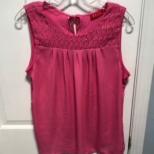Elle Pink Sleeveless Blouse Size L